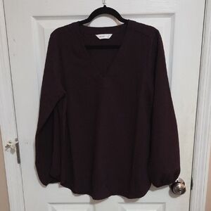 Nine West Deep Purple Top